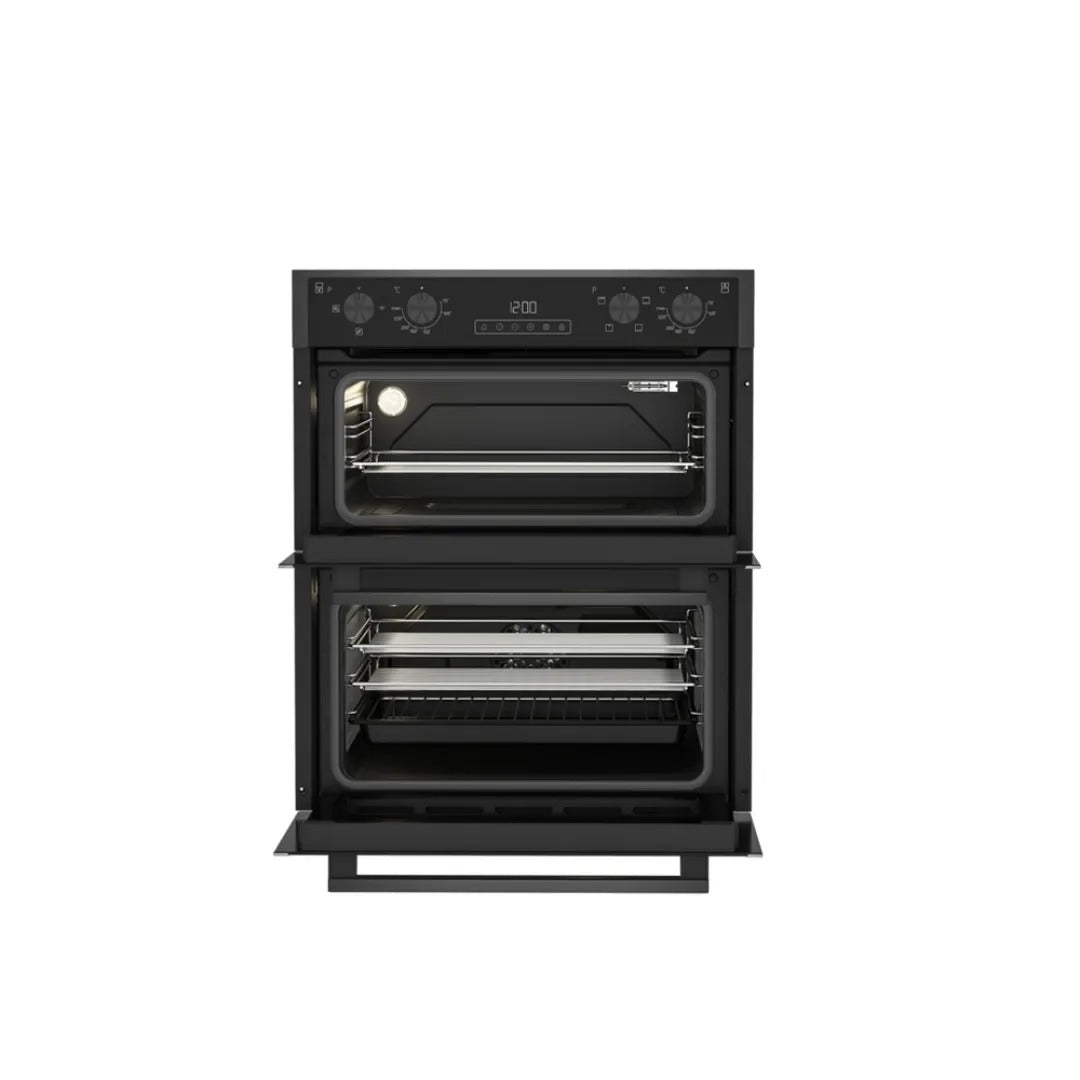 Blomberg ROTN9202DX 59.4cm Built-Under Electric Double Oven - Dark Steel