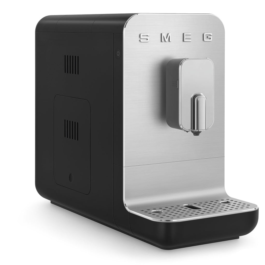 Smeg BCC13BLMUK Black Bean To Cup Coffee Machine with Integrated Milk System