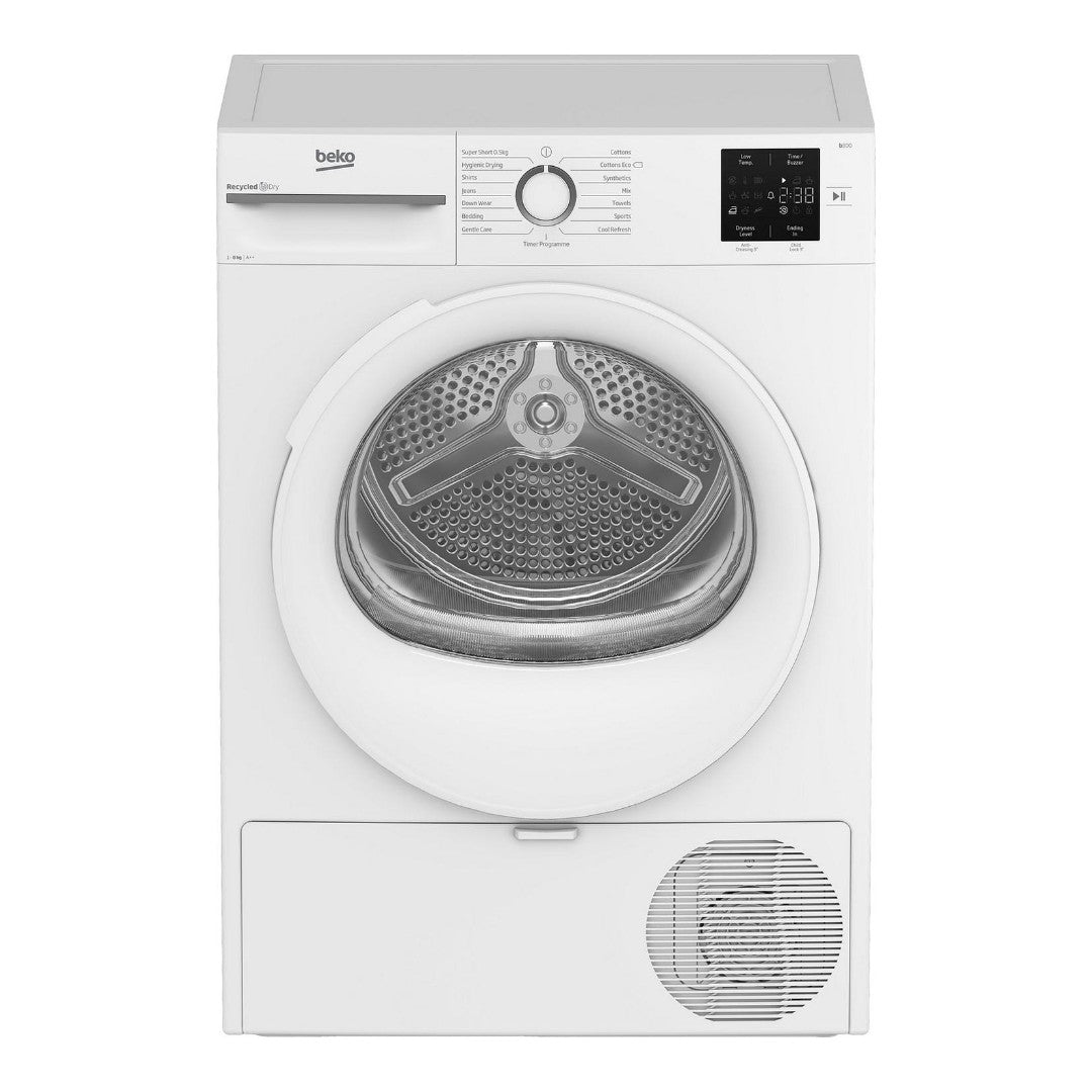 Beko BMN3T3823W 8kg Heat Pump Tumble Dryer - White