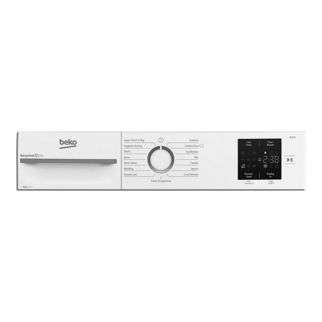 Beko BMN3T3823W 8kg Heat Pump Tumble Dryer - White