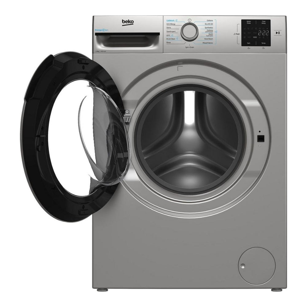 Beko BMN3WT3841S 8kg 1400 Spin Washing Machine - Silver