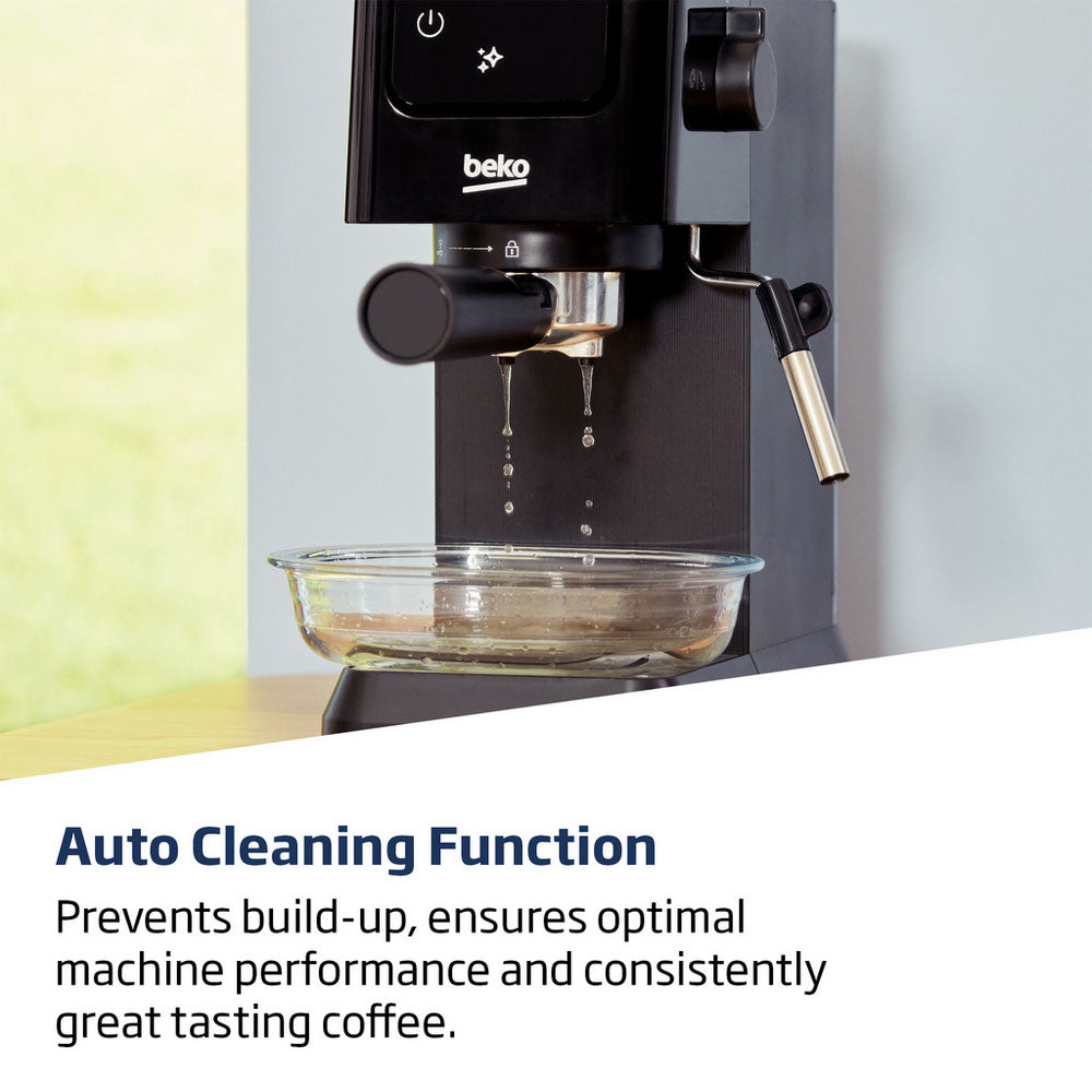Beko CEP5302B CaffeExperto Manual Espresso Coffee Machine with Steam Wand - Black