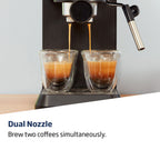 Beko CEP5302B CaffeExperto Manual Espresso Coffee Machine with Steam Wand - Black