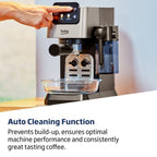 Beko CEP5304X CaffeExperto Manual Espresso Coffee Machine with Steam Wand - Black
