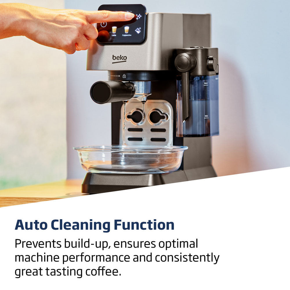 Beko CEP5304X CaffeExperto Manual Espresso Coffee Machine with Steam Wand - Black