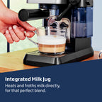 Beko CEP5304X CaffeExperto Manual Espresso Coffee Machine with Steam Wand - Black