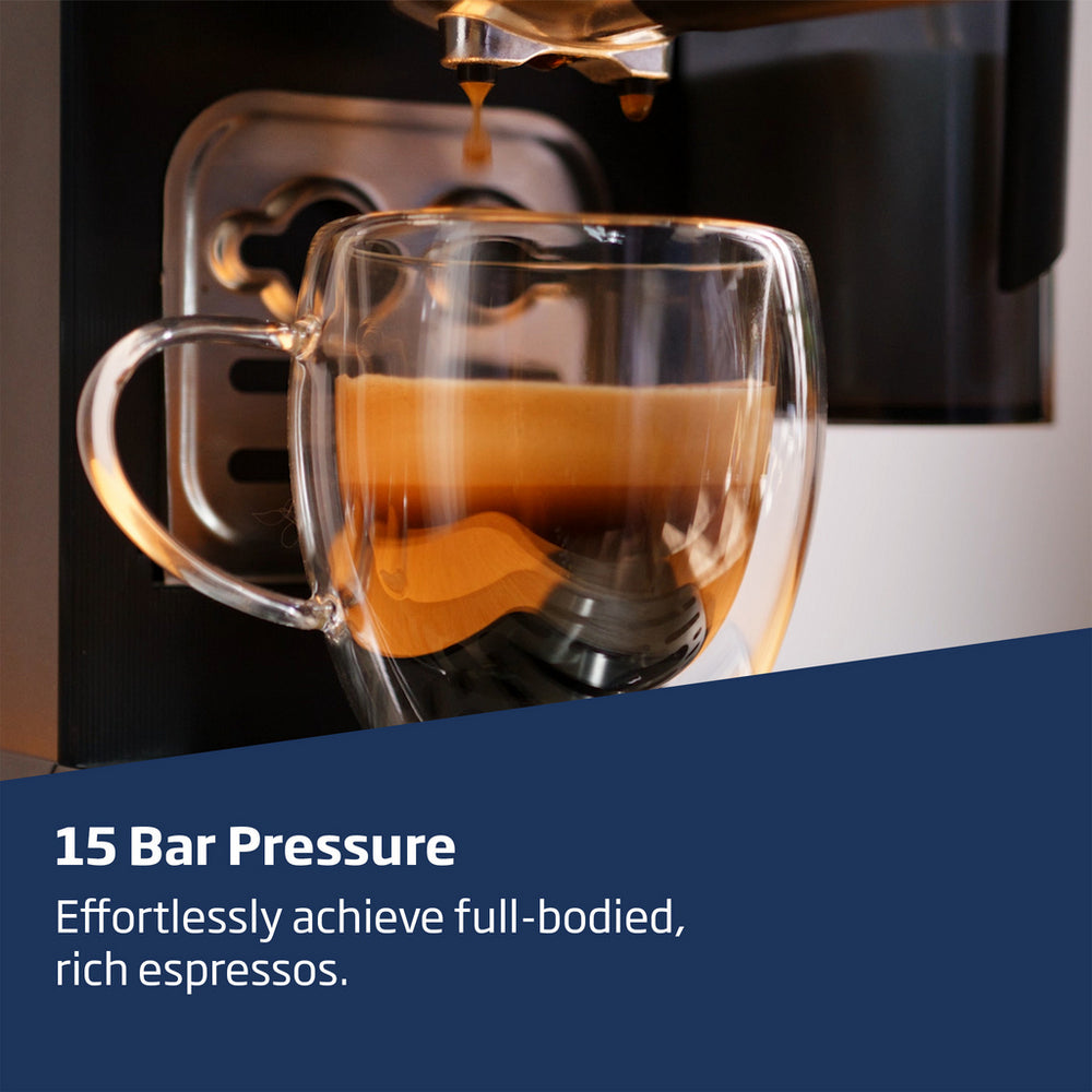 Beko CEP5304X CaffeExperto Manual Espresso Coffee Machine with Steam Wand - Black