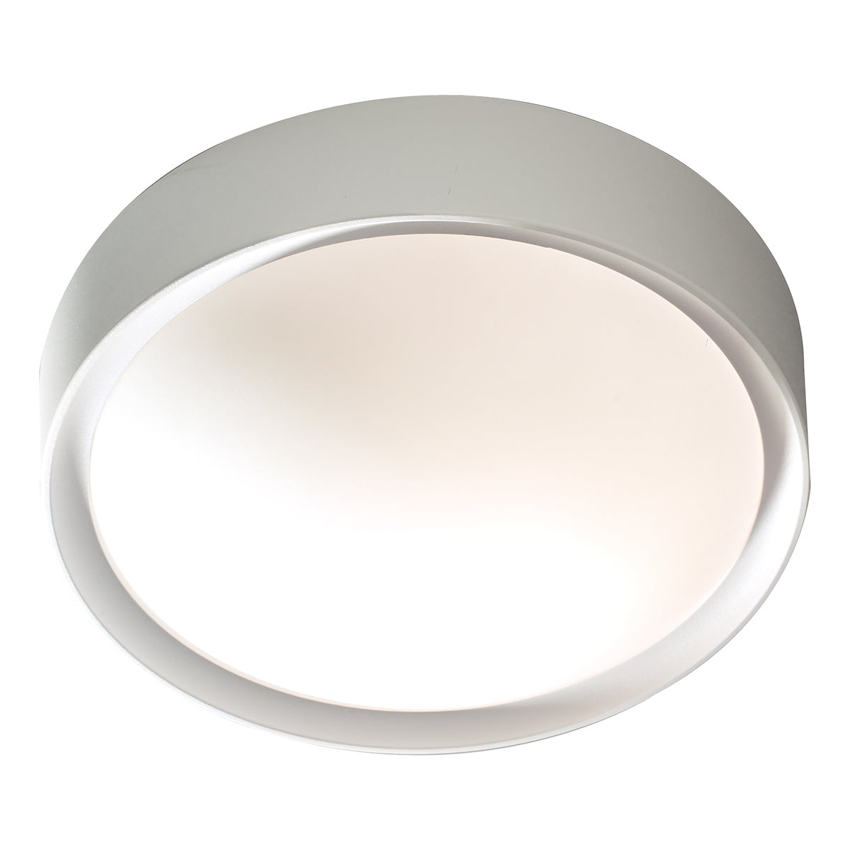 Beta Bathroom Flush White Acrylic &amp; Opal Glass IP44White