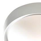 Beta Bathroom Flush White Acrylic &amp; Opal Glass IP44White