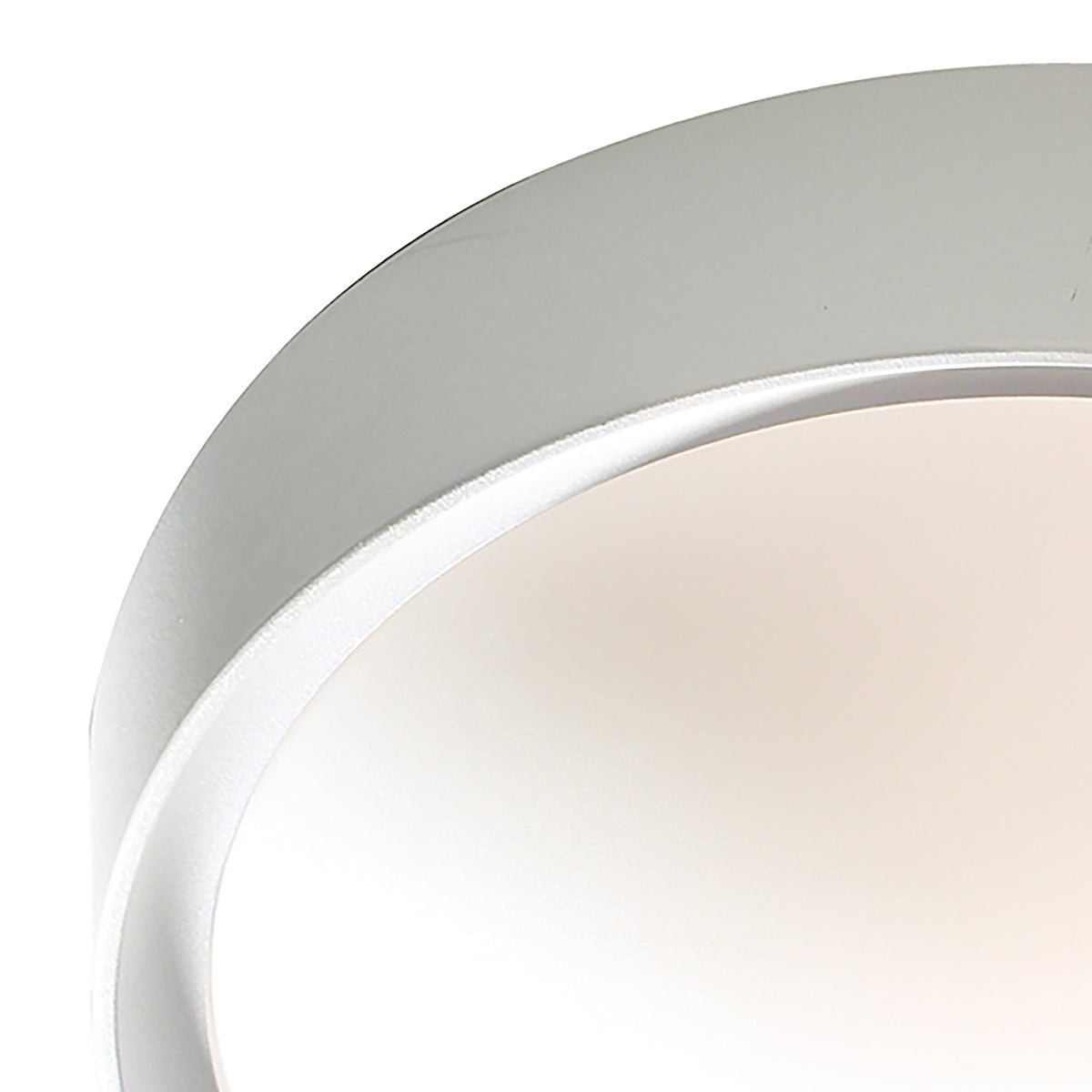Beta Bathroom Flush White Acrylic &amp; Opal Glass IP44White