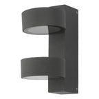 Bohdan Outdoor 2 Light Wall Light Matt Grey IP65 LED<br>Matt Grey