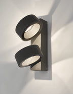 Bohdan Outdoor 2 Light Wall Light Matt Grey IP65 LED<br>Matt Grey