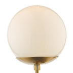 Bombazine Wall Light Natural Brass Opal Glass<br>Natural Solid Brass