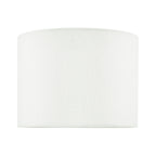 Boris White Cotton Drum Shade 20cm<br>White