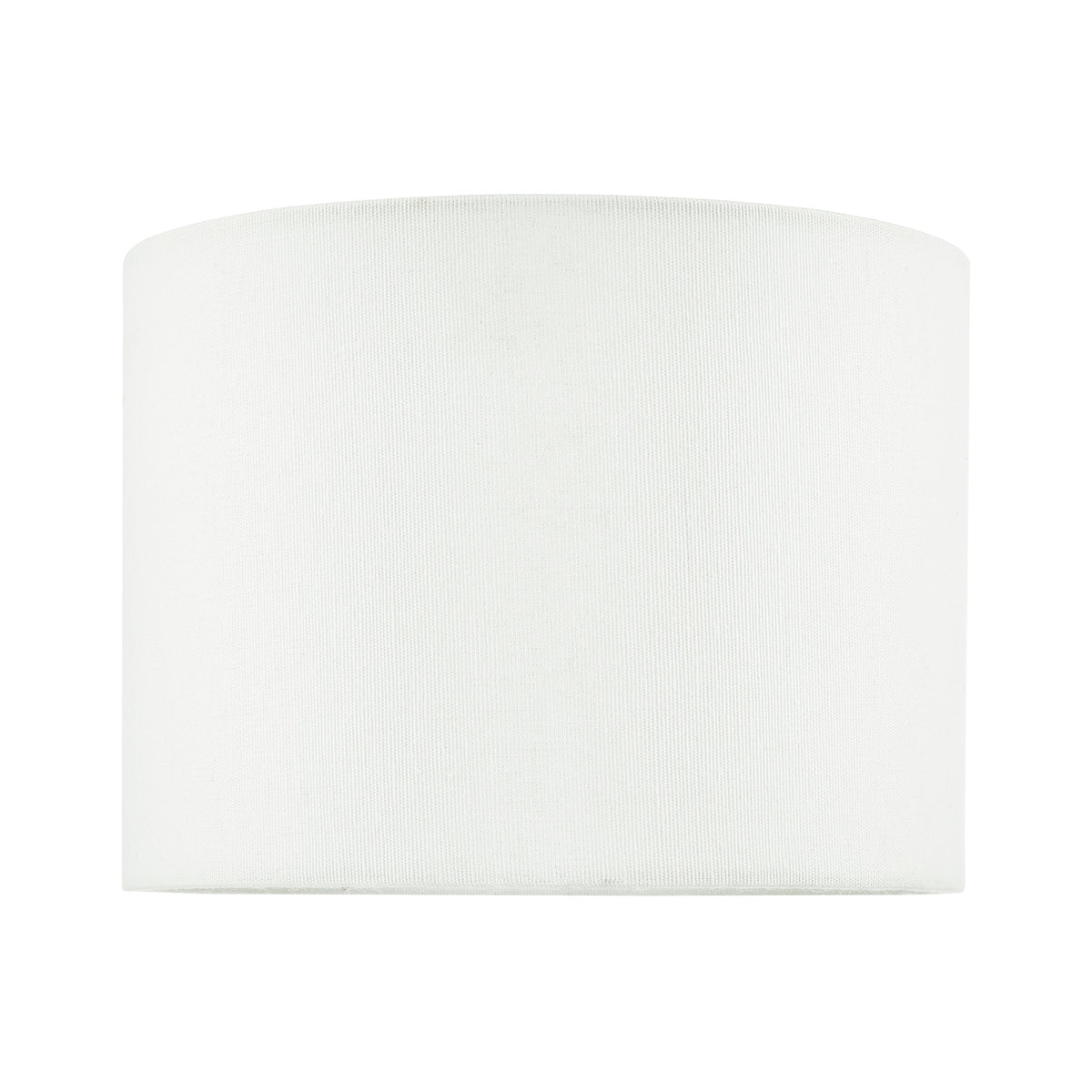 Boris White Cotton Drum Shade 20cm<br>White