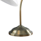 Boston Table Lamp Antique Brass Opaque Glass<br>Antique Brass