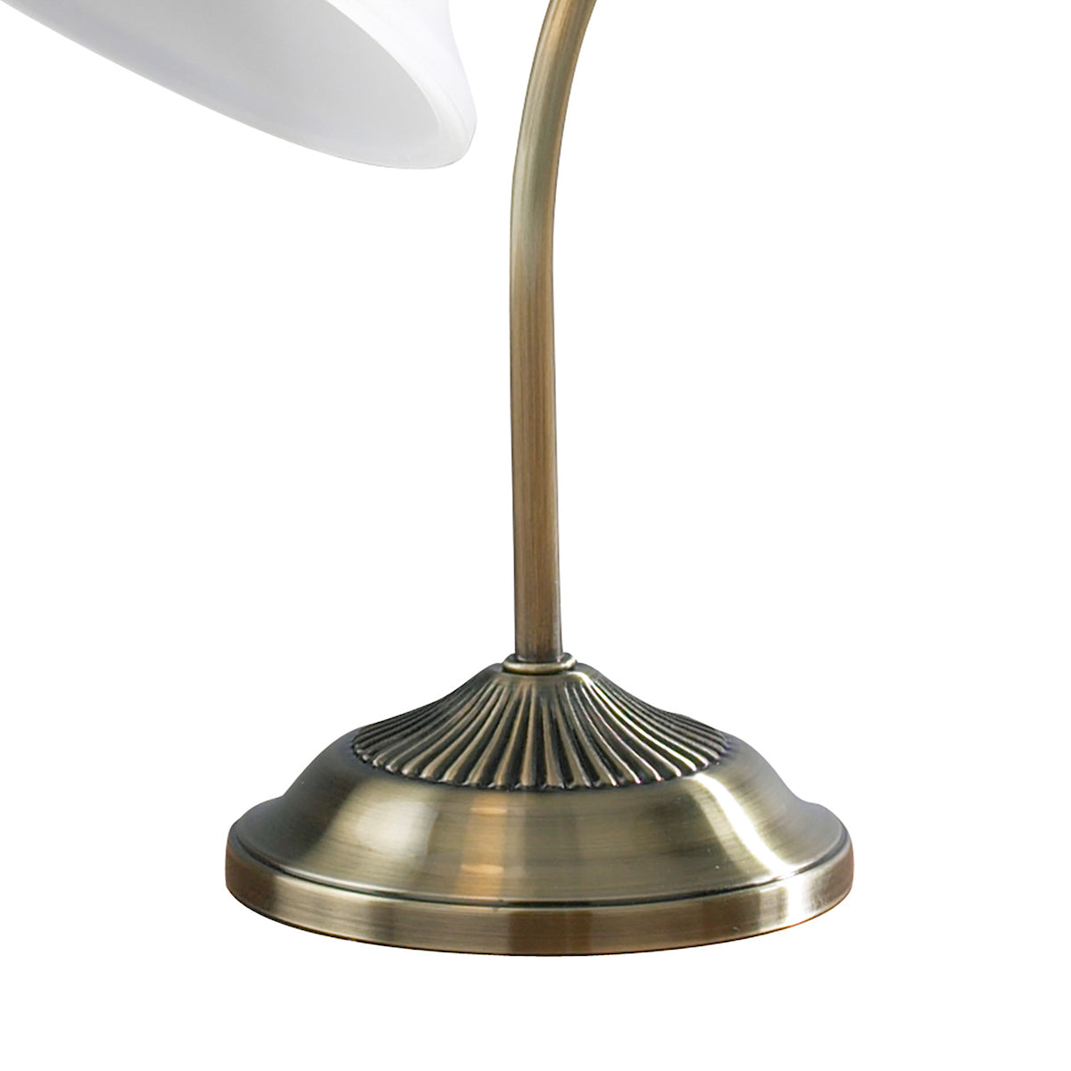 Boston Table Lamp Antique Brass Opaque Glass<br>Antique Brass
