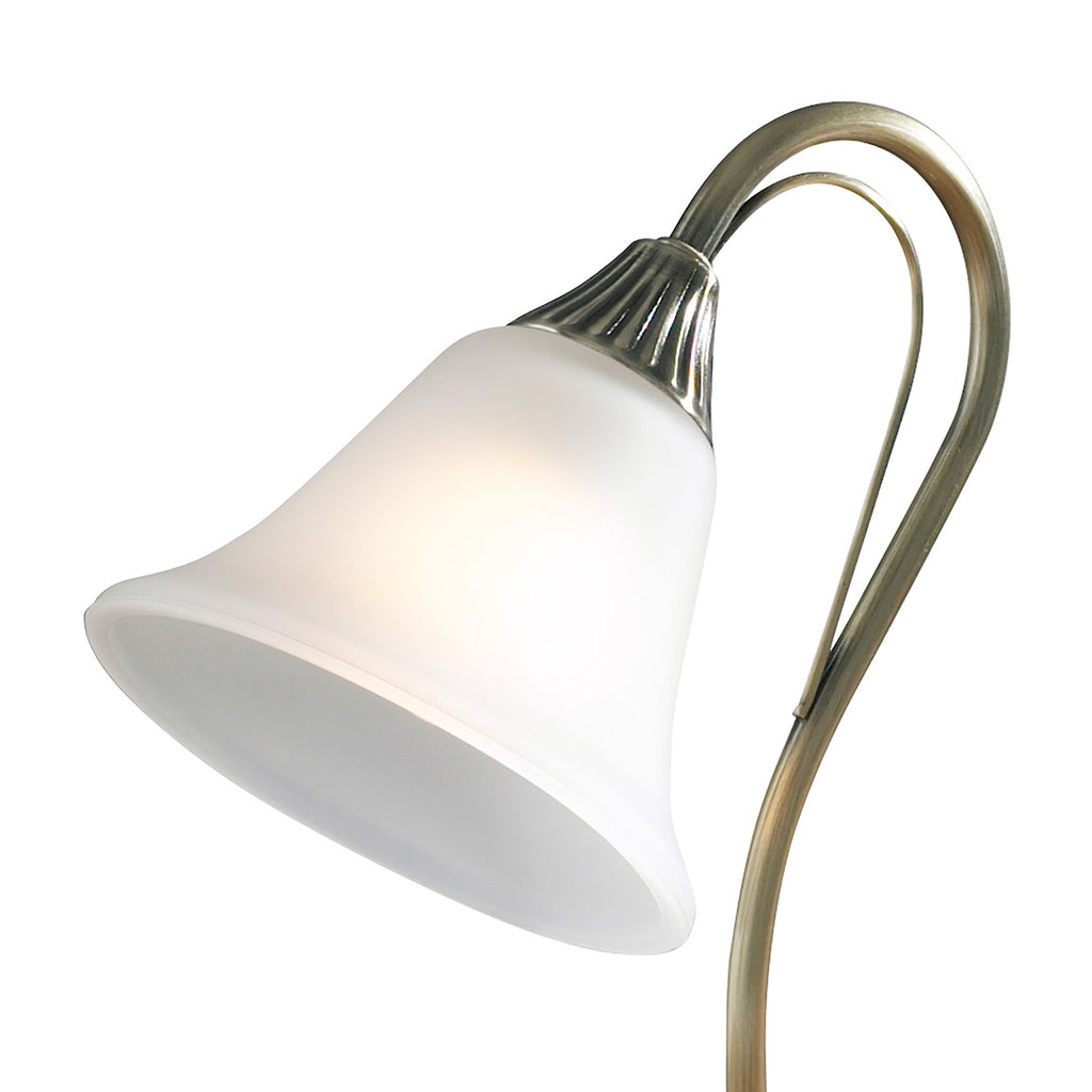 Boston Table Lamp Antique Brass Opaque Glass<br>Antique Brass