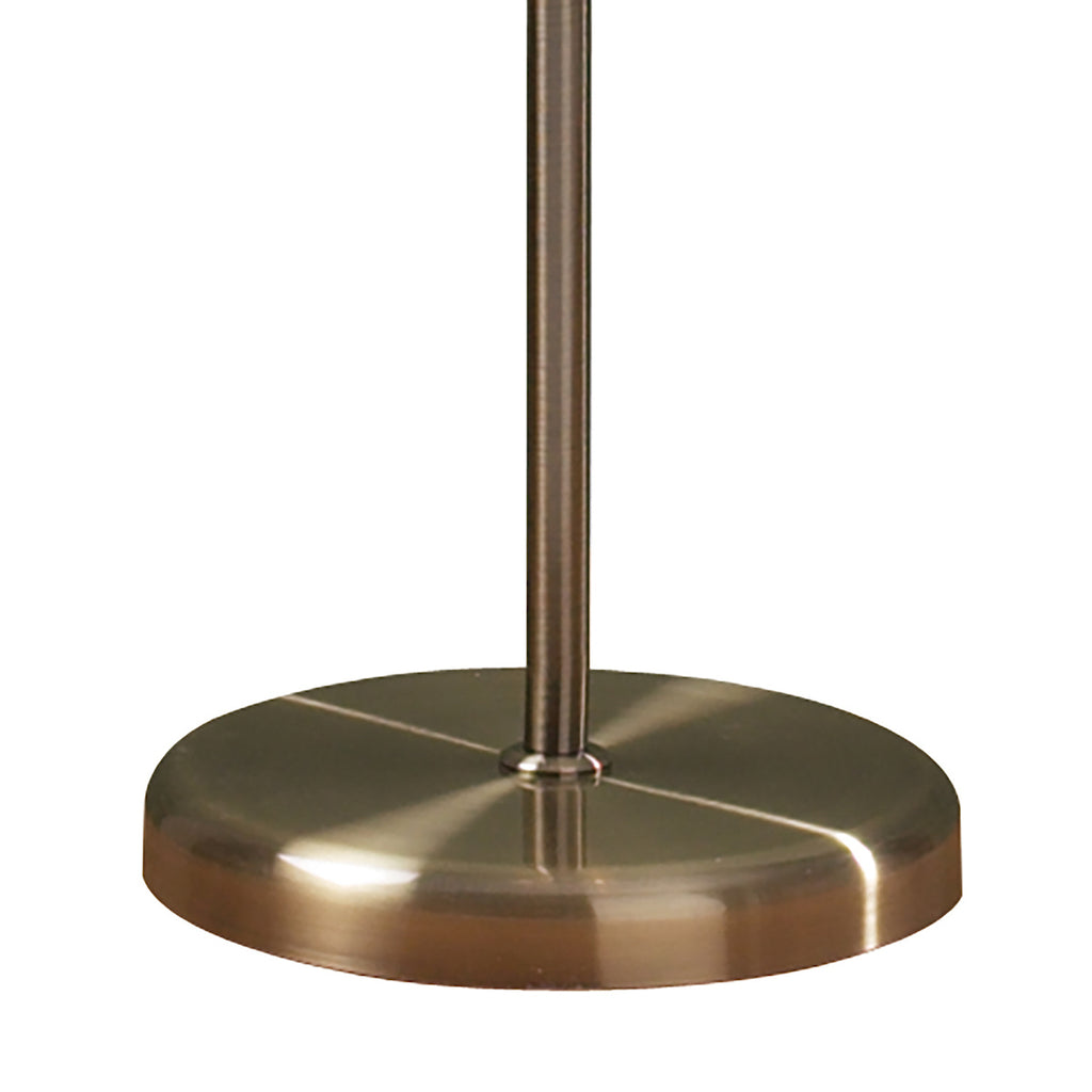 Boston 3 Light Floor Lamp Antique Brass Opaque Glass<br>Antique Brass