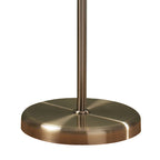 Boston 3 Light Floor Lamp Antique Brass Opaque Glass<br>Antique Brass