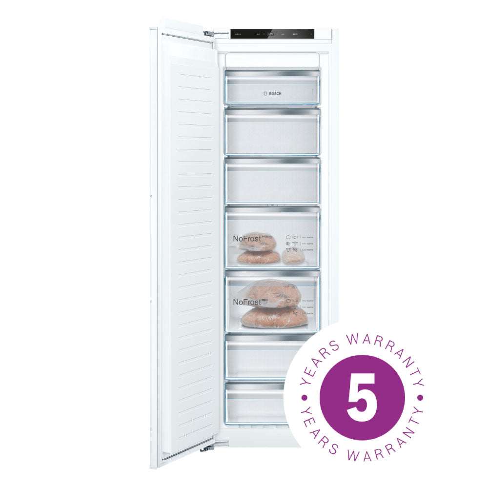 Bosch GIN81VEE0G 55.8cm Built In Frost Free Freezer - White
