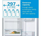 Bosch KGN34NLEAG 60cm 50/50 Frost Free Fridge Freezer - Silver
