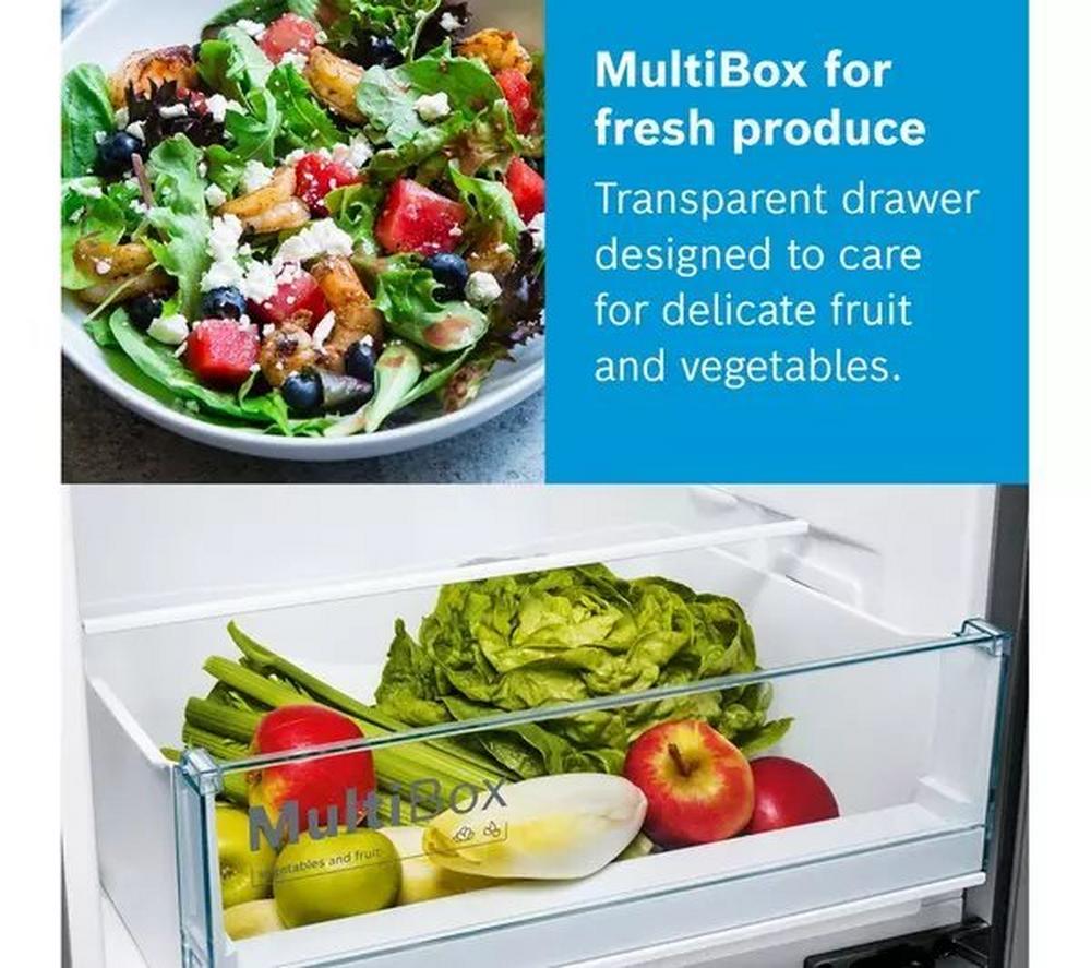 Bosch KGN34NLEAG 60cm 50/50 Frost Free Fridge Freezer - Silver