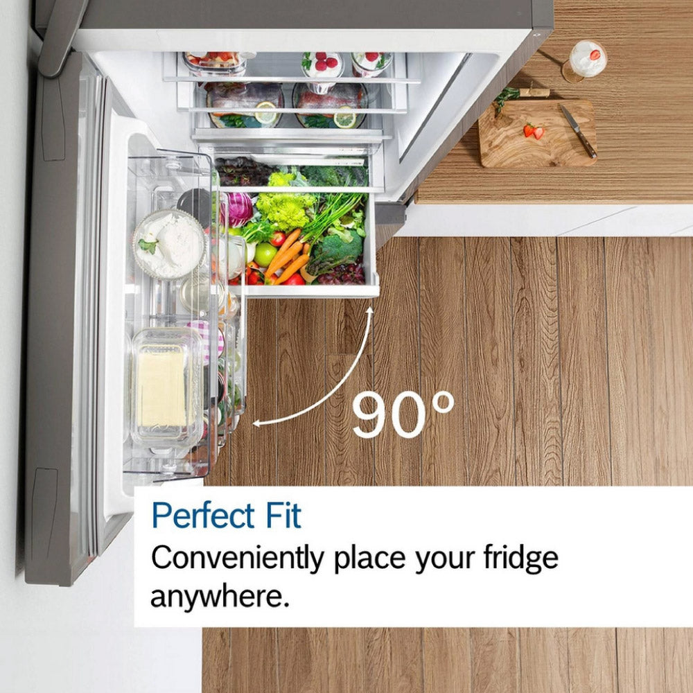 Bosch KGN392LAGG 60cm 60/40 Total No Frost Fridge Freezer - Stainless Steel Look