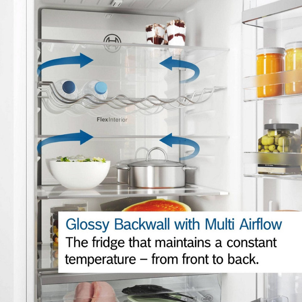 Bosch KGN392LAGG 60cm 60/40 Total No Frost Fridge Freezer - Stainless Steel Look