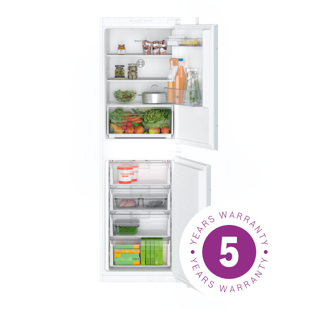Bosch KIN85NSE0G 54.1cm 50/50 Integrated Frost Free Fridge Freezer