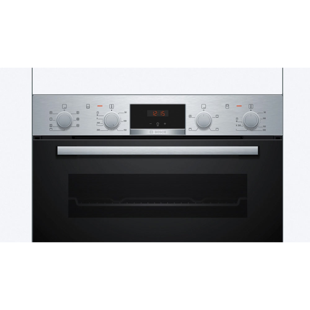 Bosch MBA533BS3B Series 4 - 60cm Built In Double Oven - Stainless Steel