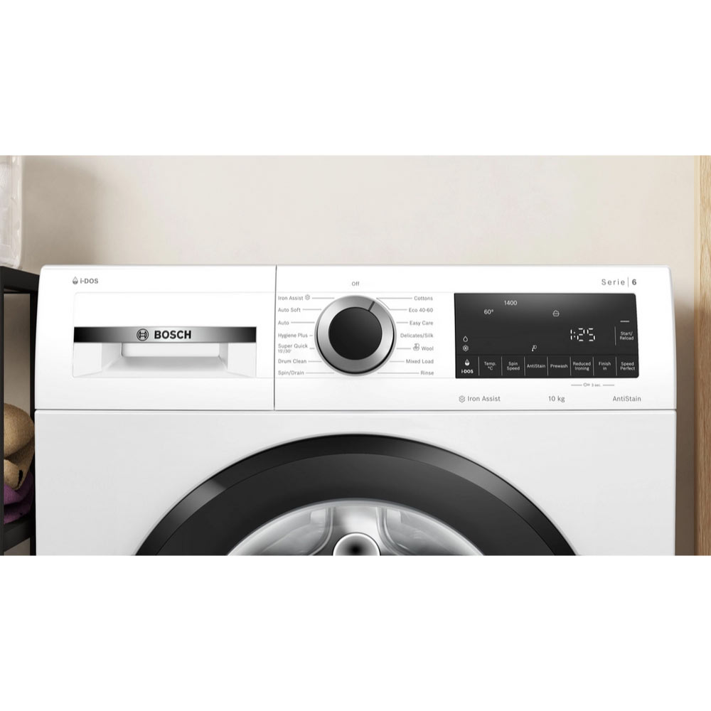 Bosch Series 6 WGG254F1GB 10kg Washing Machine 1400rpm with i-Dos - White