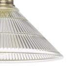 Boyd 1 Light Flush Antique Brass with Glass Shade <br>Antique Brass