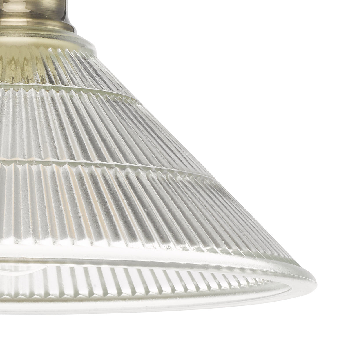 Boyd 1 Light Flush Antique Brass with Glass Shade <br>Antique Brass