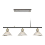 Boyd 3 Light Bar Antique Brass with Glass Shade <br>Antique Brass