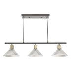 Boyd 3 Light Bar Antique Brass with Glass Shade <br>Antique Brass