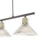 Boyd 3 Light Bar Antique Brass with Glass Shade <br>Antique Brass