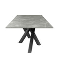 Brando Matte Ceramic Auto-Rise Extending Dining Table Grey - 160-200cm