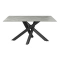Brando fixed Matt ceramic Dining Table Grey - 160cm