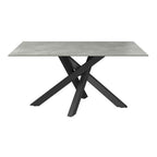 Brando fixed Matt ceramic Dining Table Grey - 160cm