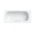 Twyford Celtic 1.6m Two Tap Hole Single Ended Bath With Twin Grips - White