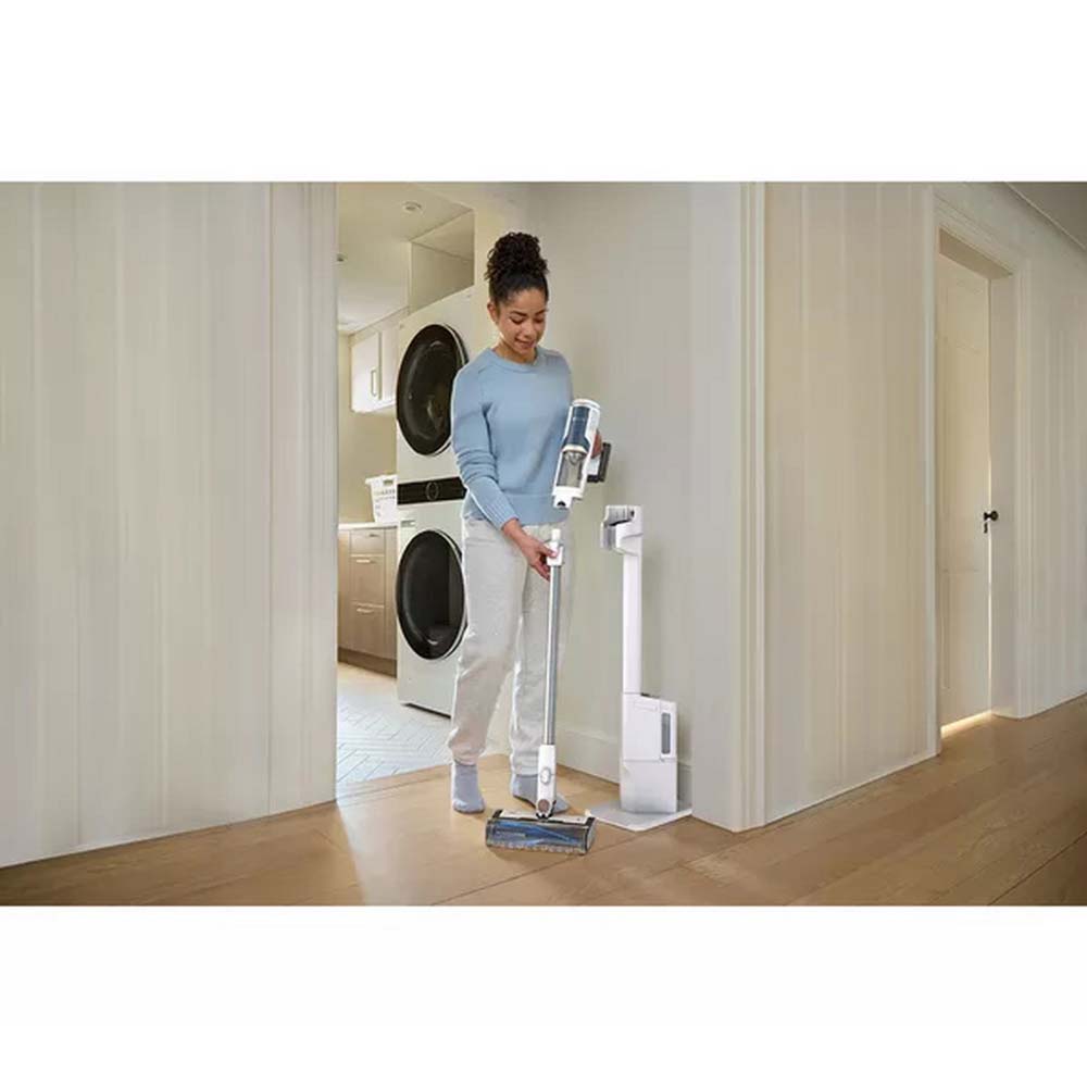 Shark BU3521UK Clean &amp; Empty Cordless Vacuum Cleaner &amp; Auto-Empty System - 40 Minutes Run Time - White