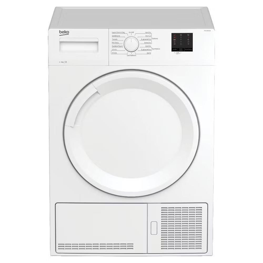 Beko DTKCE90021W 9kg Condenser Tumble Dryer with Sensor Programmes - White
