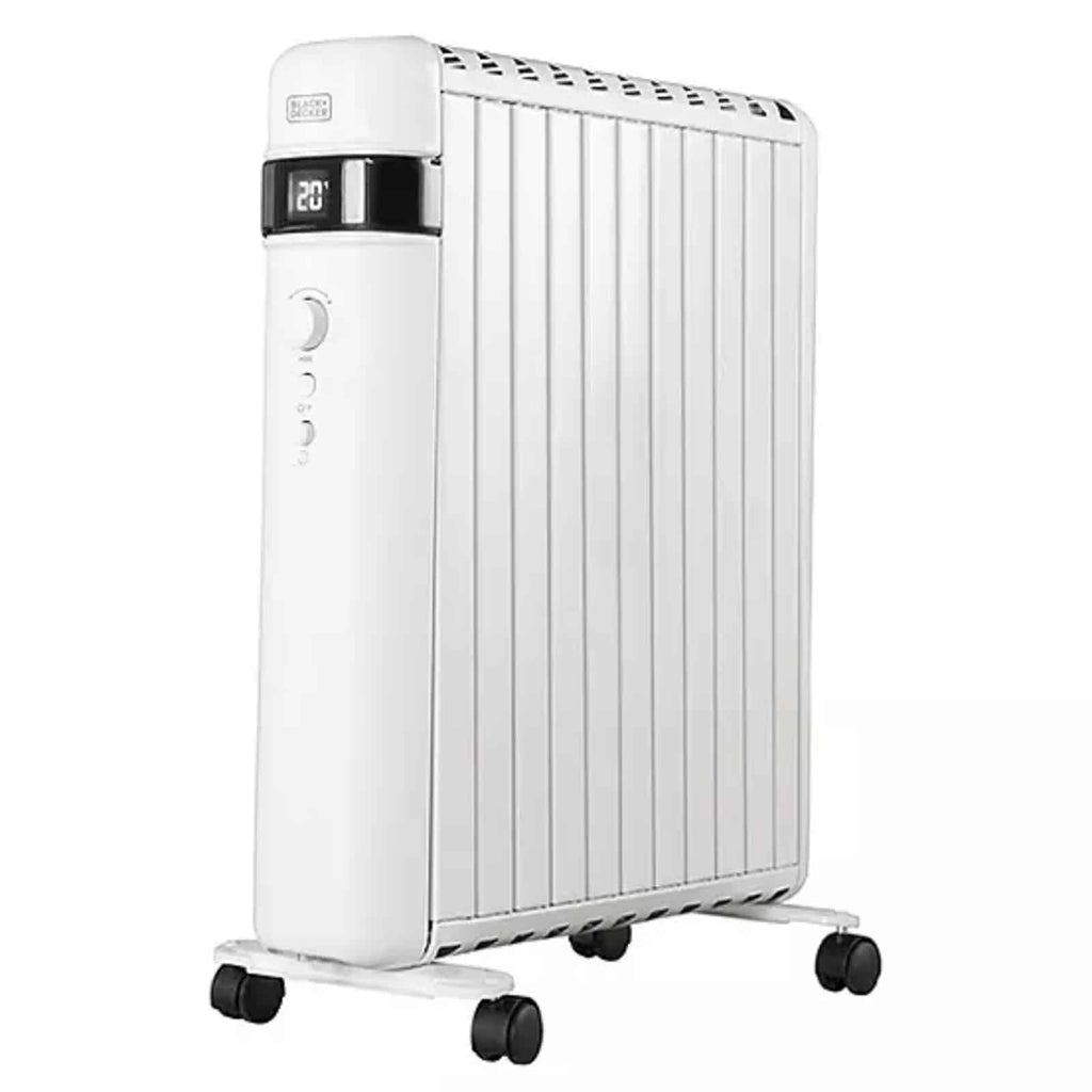 Black  & Decker BXRA43017GB 2.5KW Smart Digital Oil Free Radiator - White