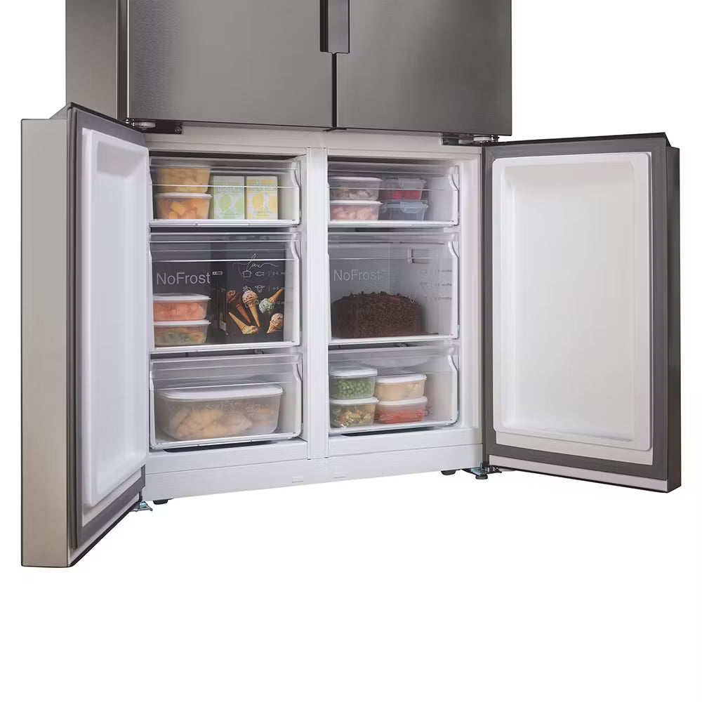 Bosch Series 4 KFN96VPEAG Frost Free American Fridge Freezer- Stainless Steel Effect