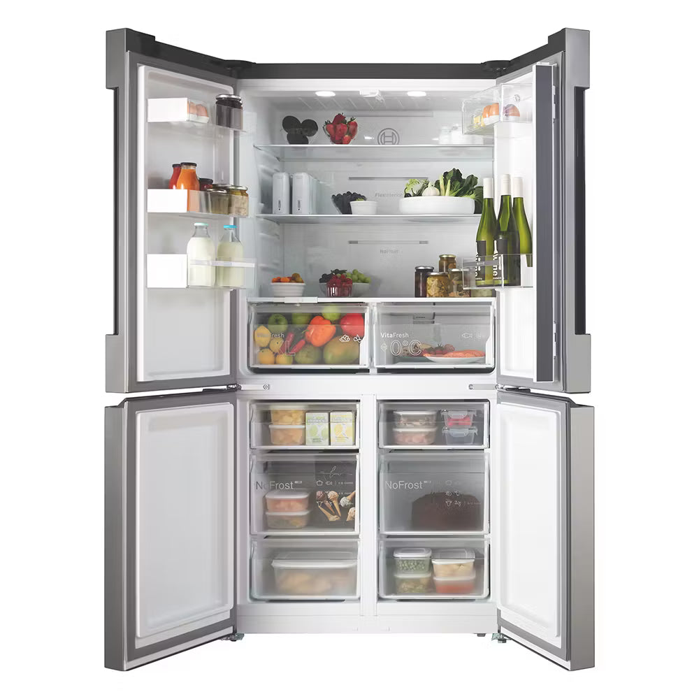 Bosch Series 4 KFN96VPEAG Frost Free American Fridge Freezer- Stainless Steel Effect