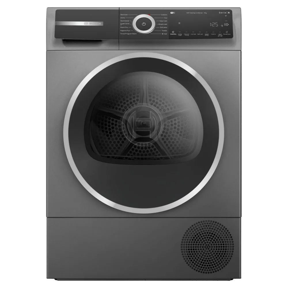 Bosch Series 6 WQH246DRGB 9Kg Heat Pump Tumble Dryer - Cast Iron Grey