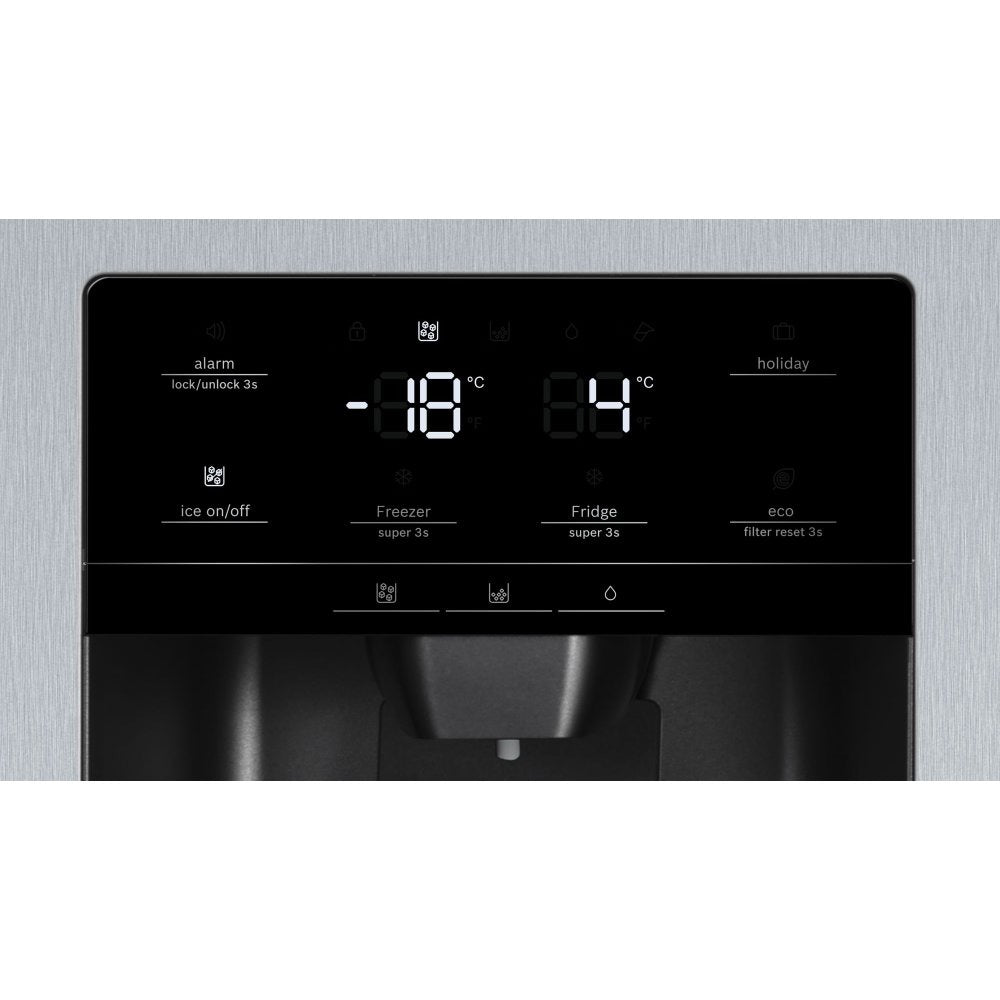 Bosch Series 6 KAD93AIERG Plumbed American Fridge Freezer - Stainless Steel