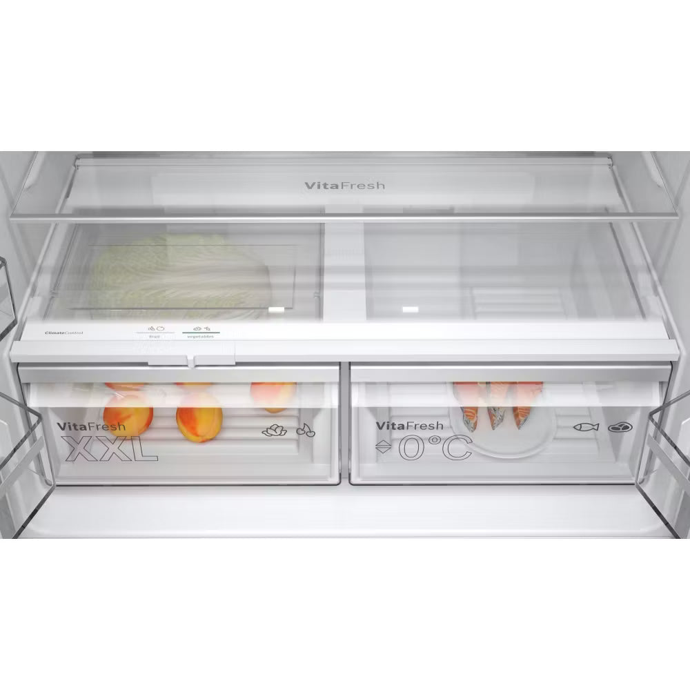 Bosch Series 4 KFN96APEAG Frost Free American Fridge Freezer - Stainless Steel Effect