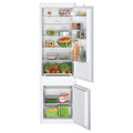 Bosch Series 2 KIV87NSE0G 177cm 70/30 Integrated Fridge Freezer with Sliding Door Fixing Kit - White